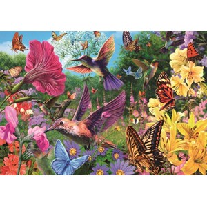 Jumbo (18328) - "Colibri's Garden" - 1500 pieces puzzle