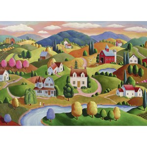Ravensburger (13583) - Steve Klein: "Rolling Hills" - 300 pieces puzzle
