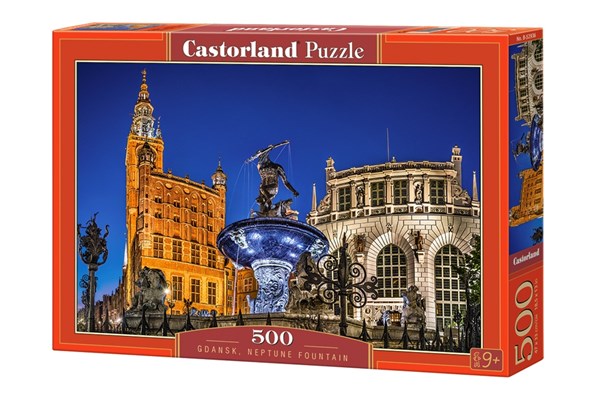 Castorland (B-52936) - "Neptune Fountain, Gdansk" - 500 pieces puzzle