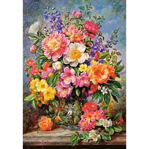 Castorland (C-103904) - "June Flowers in Radiance" - 1000 pieces puzzle