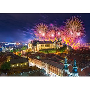 Castorland (B-52721) - "Wawel Castle, Krakow, Poland" - 500 pieces puzzle