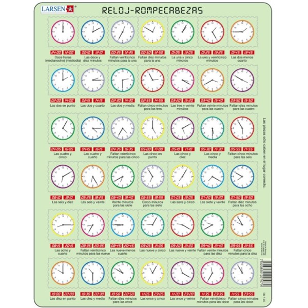 Larsen (OB7-ES) - "Reloj Rompecabezas - ES" - 42 pieces puzzle