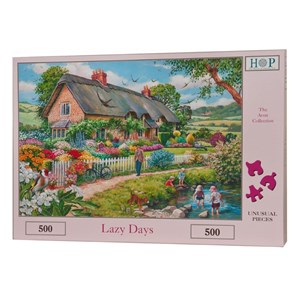 The House of Puzzles (3343) - "Lazy Days" - 500 pieces puzzle