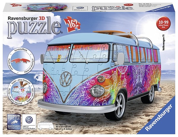 Ravensburger (12527) - "Volkswagen T1 Indian Summer" - 162 pieces puzzle