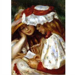 D-Toys (66909-RE08X) - Pierre-Auguste Renoir: "Two Girls Reading" - 1000 pieces puzzle