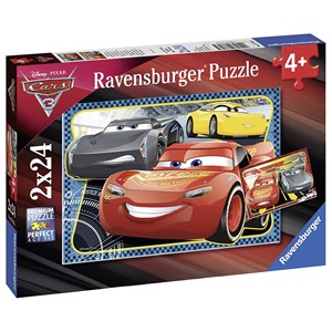 Ravensburger (07816) - "Cars 3: Adventure with Lightning McQueen" - 24 pieces puzzle