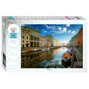Step Puzzle (79113) - "Saint Petersburg, Moyka River" - 1000 pieces puzzle