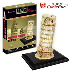 Cubic Fun (L502H) - "Pisa Tower" - 15 pieces puzzle