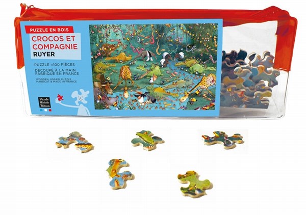 Puzzle Michele Wilson (W445-100) - François Ruyer: "Crazy Jungle" - 100 pieces puzzle