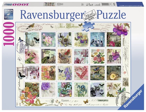 Ravensburger (19607) - "Stamp collection" - 1000 pieces puzzle