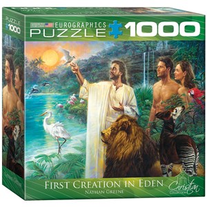 Eurographics (8000-0356) - Nathan Greene: "First Creation in Eden" - 1000 pieces puzzle