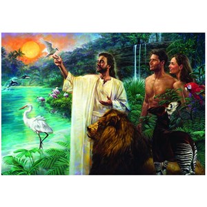 Eurographics (8000-0356) - Nathan Greene: "First Creation in Eden" - 1000 pieces puzzle