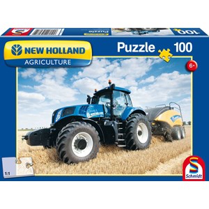 Schmidt Spiele (56081) - "New Holland Bigbaler" - 100 pieces puzzle