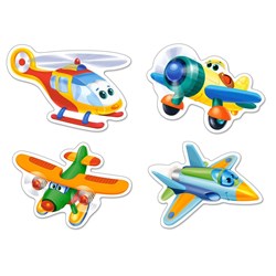Castorland (B-005048) - "Funny Planes" - 3 4 6 9 pieces puzzle