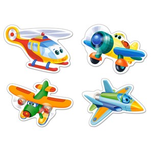 Castorland (B-005048) - "Funny Planes" - 3 4 6 9 pieces puzzle