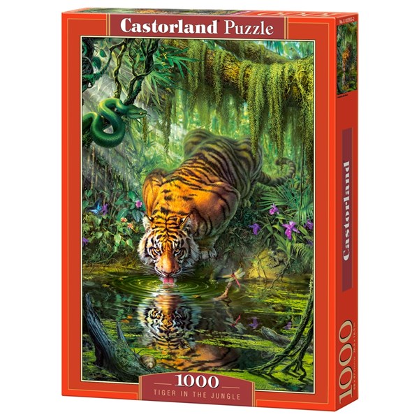 Castorland (C-103935) - "Tiger in the Jungle" - 1000 pieces puzzle