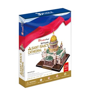 Cubic Fun (MC122H) - "St. Isaac's Cathedral of St. Petersburg" - 105 pieces puzzle