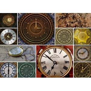 Grafika (T-00134) - "Collages, Clocks" - 2000 pieces puzzle