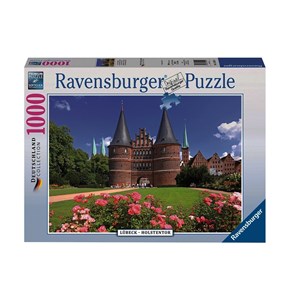 Ravensburger (19459) - "Lübeck, Holstentor, Germany" - 1000 pieces puzzle