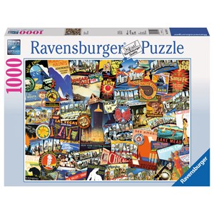Ravensburger (19212) - "On the Road!" - 1000 pieces puzzle