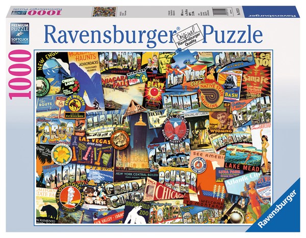 Ravensburger (19212) - "On the Road!" - 1000 pieces puzzle