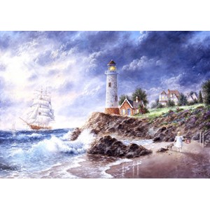 Grafika (T-00511) - Dennis Lewan: "Anchor Cove" - 1500 pieces puzzle