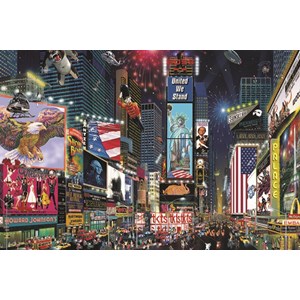 Jumbo (18583) - "Times Square, New York" - 1500 pieces puzzle