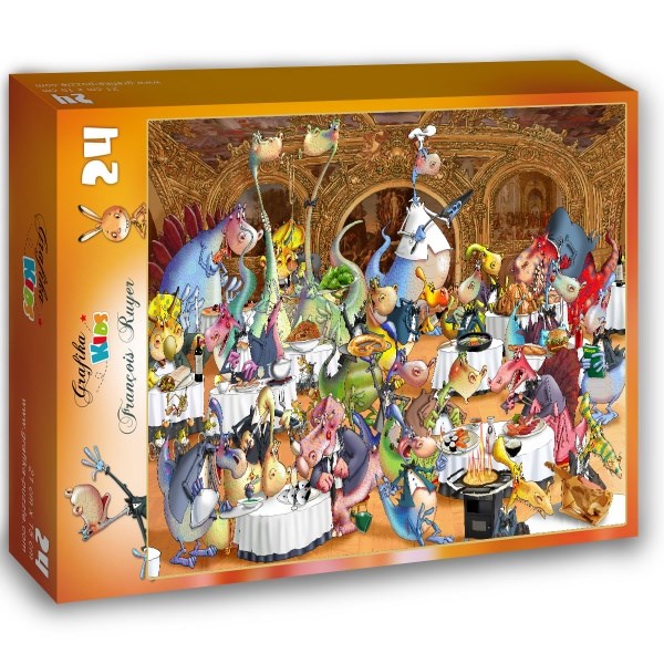 Grafika Kids (00921) - François Ruyer: "Restaurant" - 24 pieces puzzle