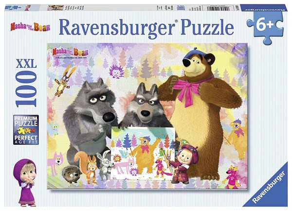 Ravensburger (10590) - "Masha and the Bear" - 100 pieces puzzle