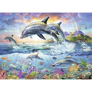 Ravensburger (13697) - "Colorful Underwater World + Coloring Booklet" - 100 pieces puzzle