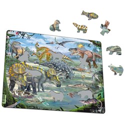 Larsen (FH31) - "Dinosaurs" - 65 pieces puzzle
