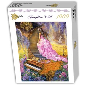 Grafika (T-00054) - Josephine Wall: "Melody in Pink" - 1000 pieces puzzle