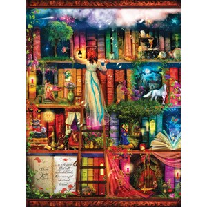 SunsOut (51067) - Aimee Stewart: "Treasure Hunt Bookshelf" - 1000 pieces puzzle