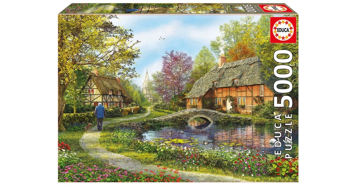 Educa 19056 Series. House on The Lake. Puzzle of 5000 Pieces. Ref,  Multicoloured