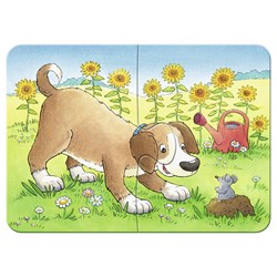 Ravensburger (06951) - "Cute Pets" - 2 4 6 8 pieces puzzle