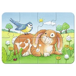 Ravensburger (06951) - "Cute Pets" - 2 4 6 8 pieces puzzle