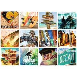 Ravensburger (19506) - "Surfer Collage" - 1000 pieces puzzle