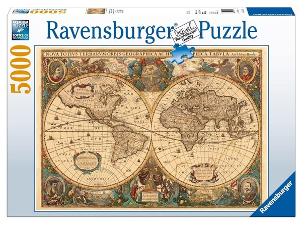 Ravensburger (17411) - "Antique World Map" - 5000 pieces puzzle