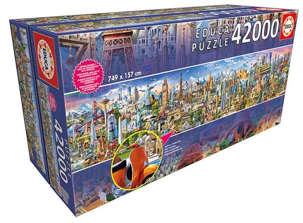 Educa (17570) - "Around the world" - 42000 pieces puzzle