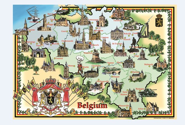 PuzzelMan (06096) - "Belgium" - 1000 pieces puzzle