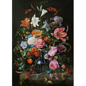 PuzzelMan (760) - Jan Davidsz de Heem: "Vase with Flowers" - 1000 pieces puzzle