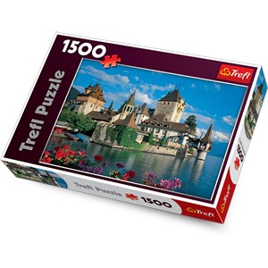 Trefl (26102) - "Oberhofen Castle, Switzerland" - 1500 pieces puzzle