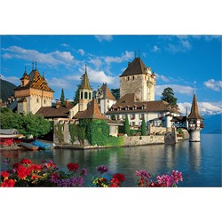 Trefl (26102) - "Oberhofen Castle, Switzerland" - 1500 pieces puzzle