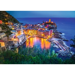 Trefl (27086) - "Vernazza at dusk" - 2000 pieces puzzle