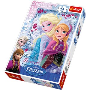 Trefl (14225) - "Sisters From The Frozen Land" - 24 pieces puzzle