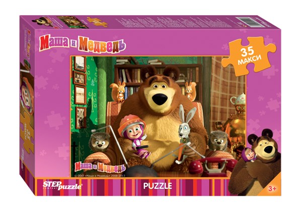 Step Puzzle (91211) - "Masha and The Bear" - 35 pieces puzzle
