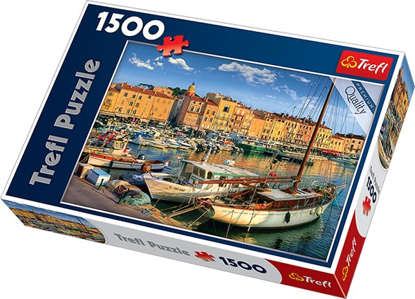 Trefl (26130) - "Old Port in Saint-Tropez" - 1500 pieces puzzle