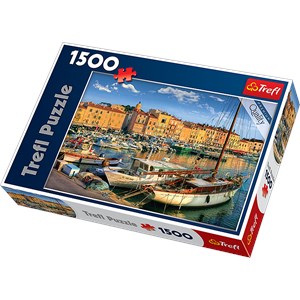 Trefl (26130) - "Old Port in Saint-Tropez" - 1500 pieces puzzle