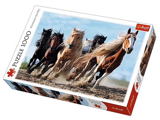 Trefl (10446) - "Galloping Horses" - 1000 pieces puzzle