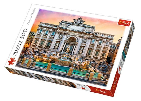 Trefl (37292) - "Fontanna di Trevi, Rome" - 500 pieces puzzle